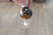 Tiger's Eye Drop Pendant and Chain