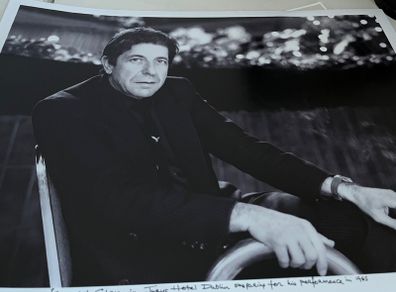 Leonard Cohen in Dublin 1985 Colm Henry Portrait