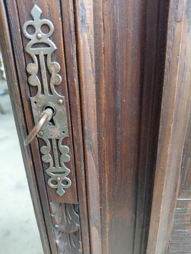 Antique French oak cabinet