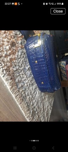 Navy hardcase travel bag