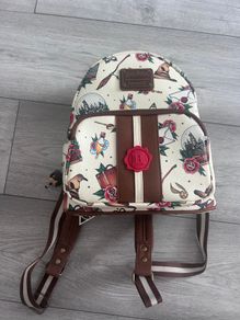 Loungefly Harry Potter Tattoo Art Cream Color Womens Double Strap Shoulder Bag