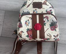 Loungefly Harry Potter Tattoo Art Cream Color Womens Double Strap Shoulder Bag