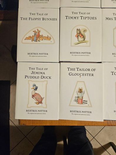 The World Of Peter Rabbit Box One By Beatrix Potter. 12 beautifully illustrated books in Beautiful Illustrated Carring Case. All In Very Good Condition.  See Photos For Same.
