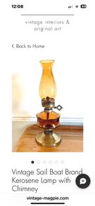 1950s Vintage Boat Kerosene Lamp