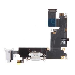 New Replacement Charging Dock Port Connector Flex Cable and Mic for iPhone 6 Plus White