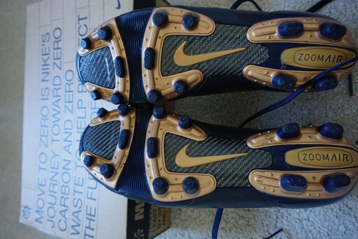 Football Boots Nike Air Legend Tiempo Blue/Gold (2006) Size 7UK FG