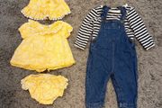 Bundle of 2 cute baby girl outfit - M&amp;S and Cupcakes and Cashmere