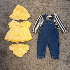 Bundle of 2 cute baby girl outfit - M&S and Cupcakes and Cashmere