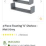 Grey shelf (pack of 3) Image 3