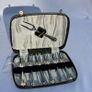 Vintage Set of 6 Silver Plated Cake Forks in Original Case - 1950s Image 4
