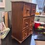 Vintage Wooden Mini Drawer Cabinet Image 3