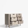 Next 'Valencia' Light Grey Mango Wood 6-Drawer Chest - Mint Condition Image 9