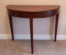 Antique Half-Moon Hall/Side/Console Table