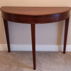 Antique Half-Moon Hall/Side/Console Table