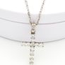 Sterling Silver CZ Cross On 925 Italian Chain Image 6