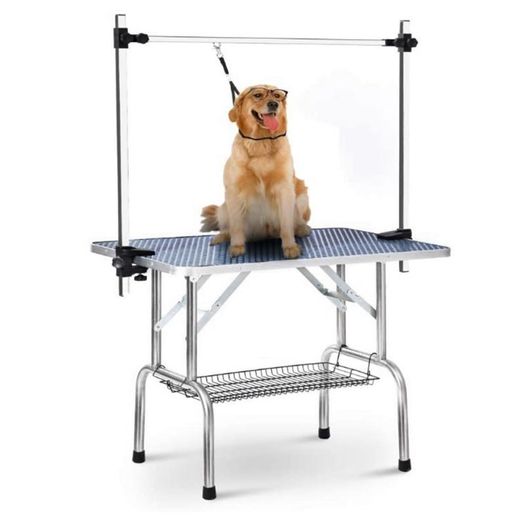 BRAND NEW Foldable Pet Grooming Bracket Stainless Steel Pet Grooming Table For Small Pet Operating Table Rubber Surface Bath Desk