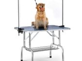 BRAND NEW Foldable Pet Grooming Bracket Stainless Steel Pet Grooming Table For Small Pet Operating Table Rubber Surface Bath Desk
