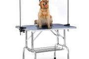 BRAND NEW Foldable Pet Grooming Bracket Stainless Steel Pet Grooming Table For Small Pet Operating Table Rubber Surface Bath Desk