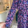 Ladies Long-sleeved Purple & Pink Floral Dress from Vila Size: UK 12 / EU 40 Image 6