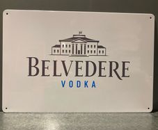 Belvedere Vodka Tin Metal Sign