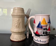 Tankards -stein mugs (style but not from Germany)