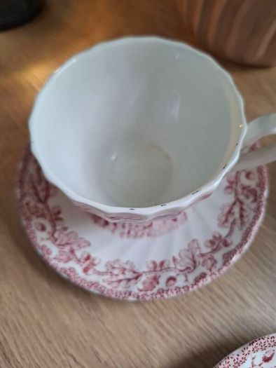 Antique Myotts Country Life Staffordshire 3 cups & Saucers