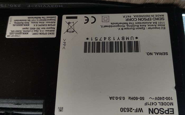 Printer Epson WorkForce WF-2630