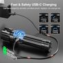 Rechargeable Torch, 500000 Lumen Torches LED Super Bright, 5000mAh Long Lasting, Adjustable Focus, IP67 Waterproof, 5 Modes, Powerful Handheld Flashlight for Power Cuts, Camping, Emergency Image 6