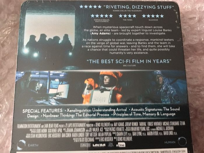 Arrival Blu Ray Steelbook Limited Edition