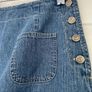Vintage Denim Mini Skirt - A Line - Size 10 - Trader Denim Image 2