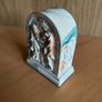 Vintage Aynsley Portland Ware miniature mantle clock Image 3