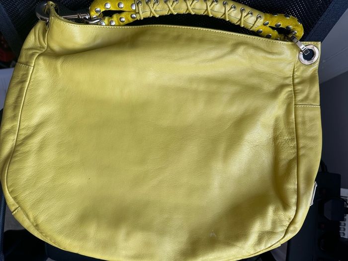 Jimmy Choo studded suede and leather hobo