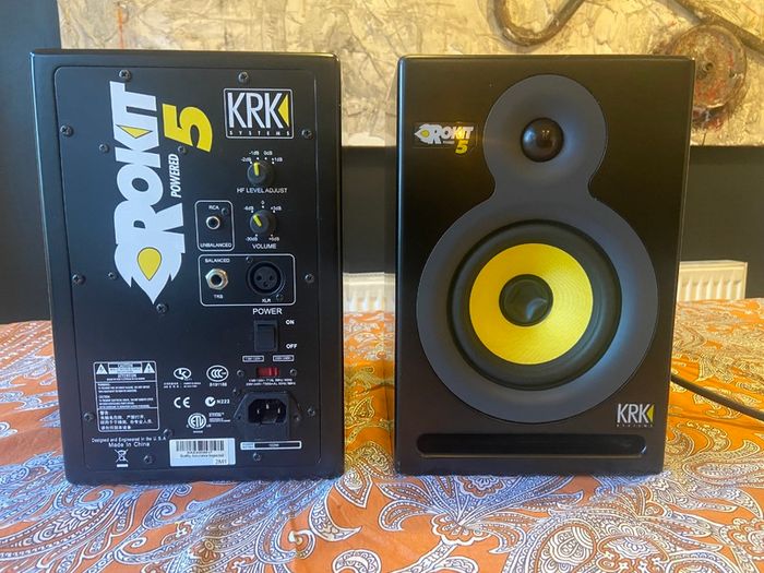 Krk Rokit Rp5 G1 Active Studio Dj Monitor Speakers Pair For Sale in ...