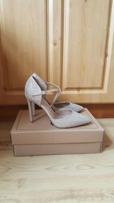 Champagne high heels Never Worn