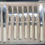 Antique Sterling Silver and Silver Plated Fish Set In Original Box. Image 2
