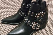 Corina Black Ankle Boots