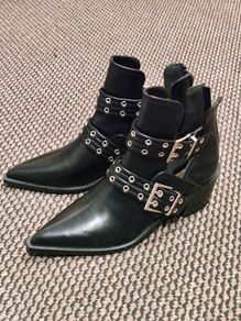 Corina Black Ankle Boots