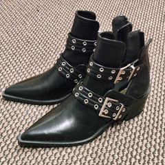 Corina Black Ankle Boots