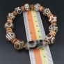 Antique Burmese Pumtek Pyu & Vintage Himalayan Treasure Vase Pattern Agate Bead Bracelet Image 3