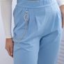 elegant pants with chain MADE IN ITALY   fits sm m l Image 8