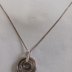 Silver chain and pendant