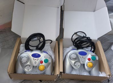 Pair of game cube controllers