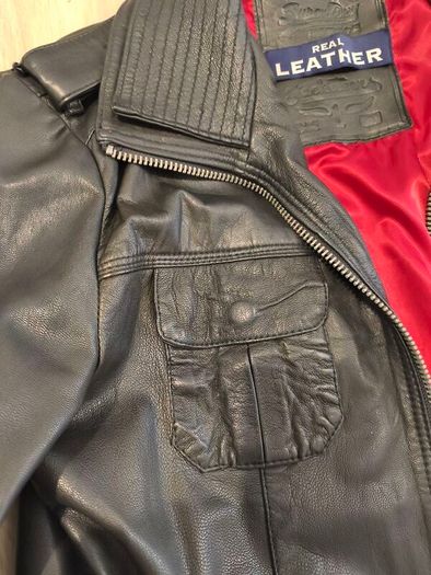 Superdry leather jacket size XL