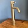 Tall Gold Bathroom Basin Mixer Taps Image 2