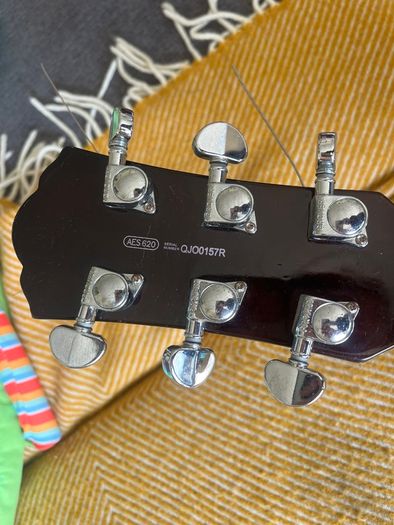 Yamaha AES 620 (Royal Blue). High-End Specs. Good price due to needing cleanup and strings.