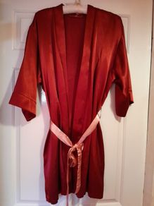 Satin robe