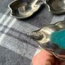 Vintage Seba England Silver Plated Stackable Swan Ashtray Set Image 4