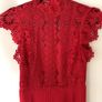 Red Lace Karen Millen Dress Image 3