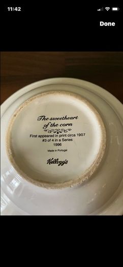Vintage Kelloggs Bowls