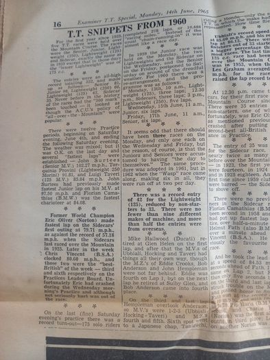 Old News Paper, TT Special
